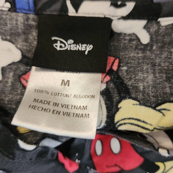 Disney Mickey Mouse Scrub Top Women's Medium Gray It All Started With A Mouse M - Picture 6 of 7